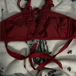 Xhilaration Red Bikini Top